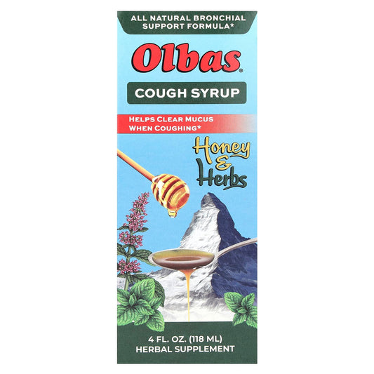 Olbas Therapeutic-Cough Syrup-Honey & Herbs-4 fl oz (118 ml)