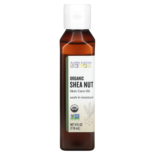 Aura Cacia-Organic-Skin Care Oil-Shea Nut-4 fl oz (118 ml)