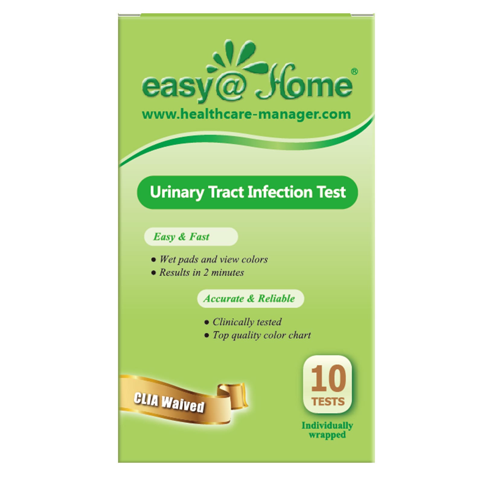 Easy@Home-Urinary Tract Infection Test-10 Individually Wrapped Tests