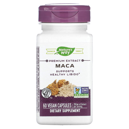 Nature's Way-Premium Extract-Maca-350 mg-60 Vegan Capsules