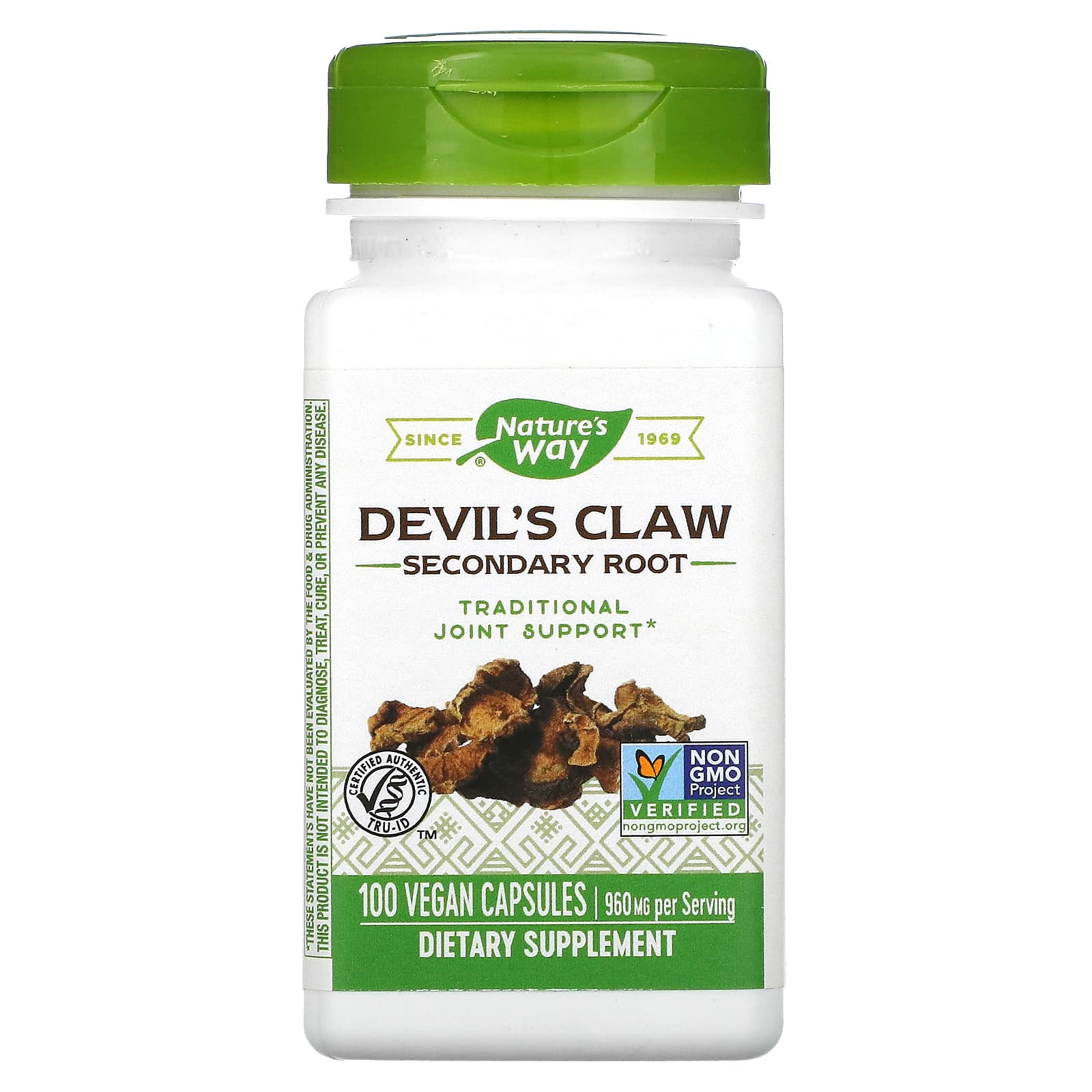 Nature's Way-Devil's Claw-Secondary Root-480 mg-100 Vegan Capsules