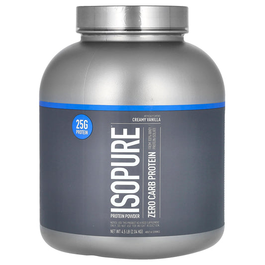 Isopure-Zero Carb Protein Powder-Creamy Vanilla-4.5 lb (2.04 kg)