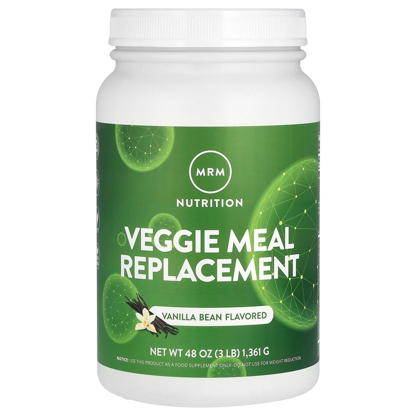 MRM Nutrition-Veggie Meal Replacement-Vanilla Bean-3 lbs (1,361 g)