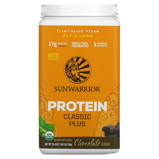 Sunwarrior-Classic Plus Protein-Chocolate-1.65 lb (750 g)