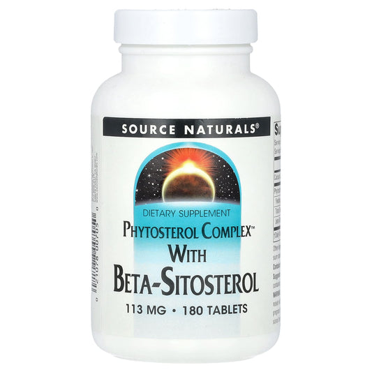 Source Naturals-Phytosterol Complex with Beta-Sitosterol-340  mg-180 Tablets (113 mg per Tablet)