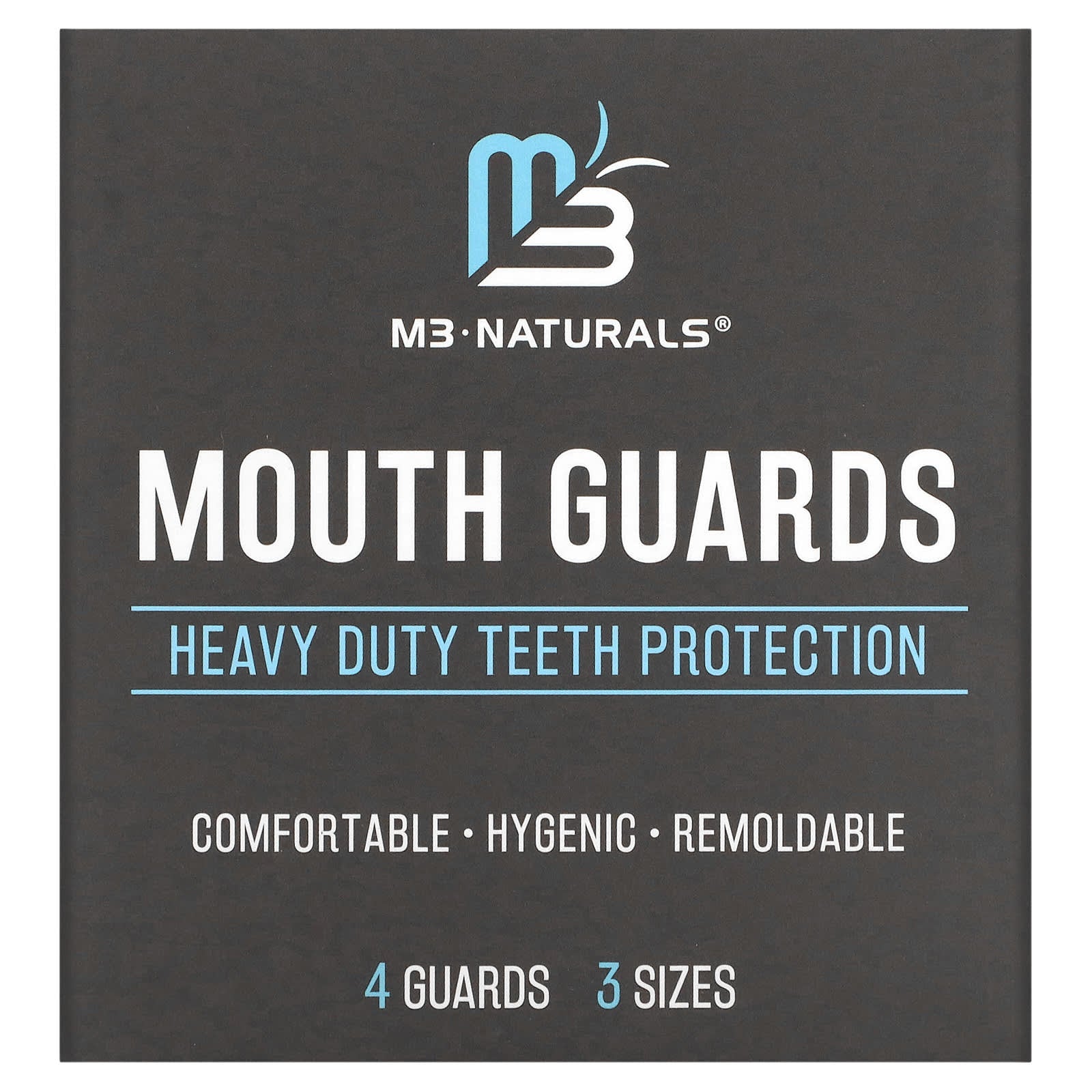 M3 Naturals-Mouth Guards-3 Sizes-4 Guards