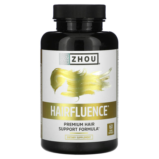 Zhou Nutrition-Hairfluence-Premium Hair Support Formula-60 Veggie Capsules