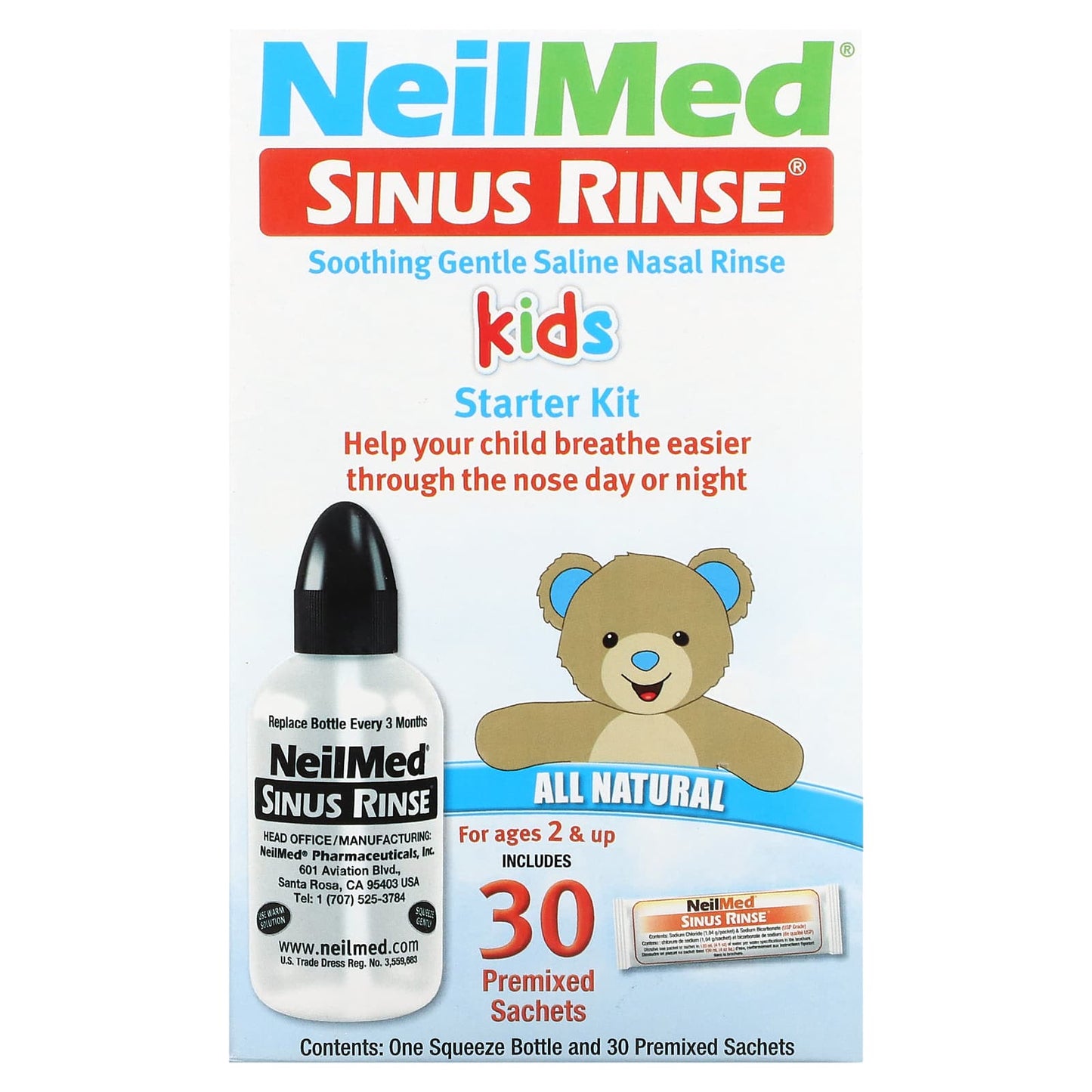 NeilMed-Kids-Sinus Rinse Starter Kit-For Ages 2 & Up-1 Kit