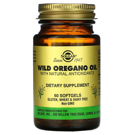 Solgar-Wild Oregano Oil-60 Softgels