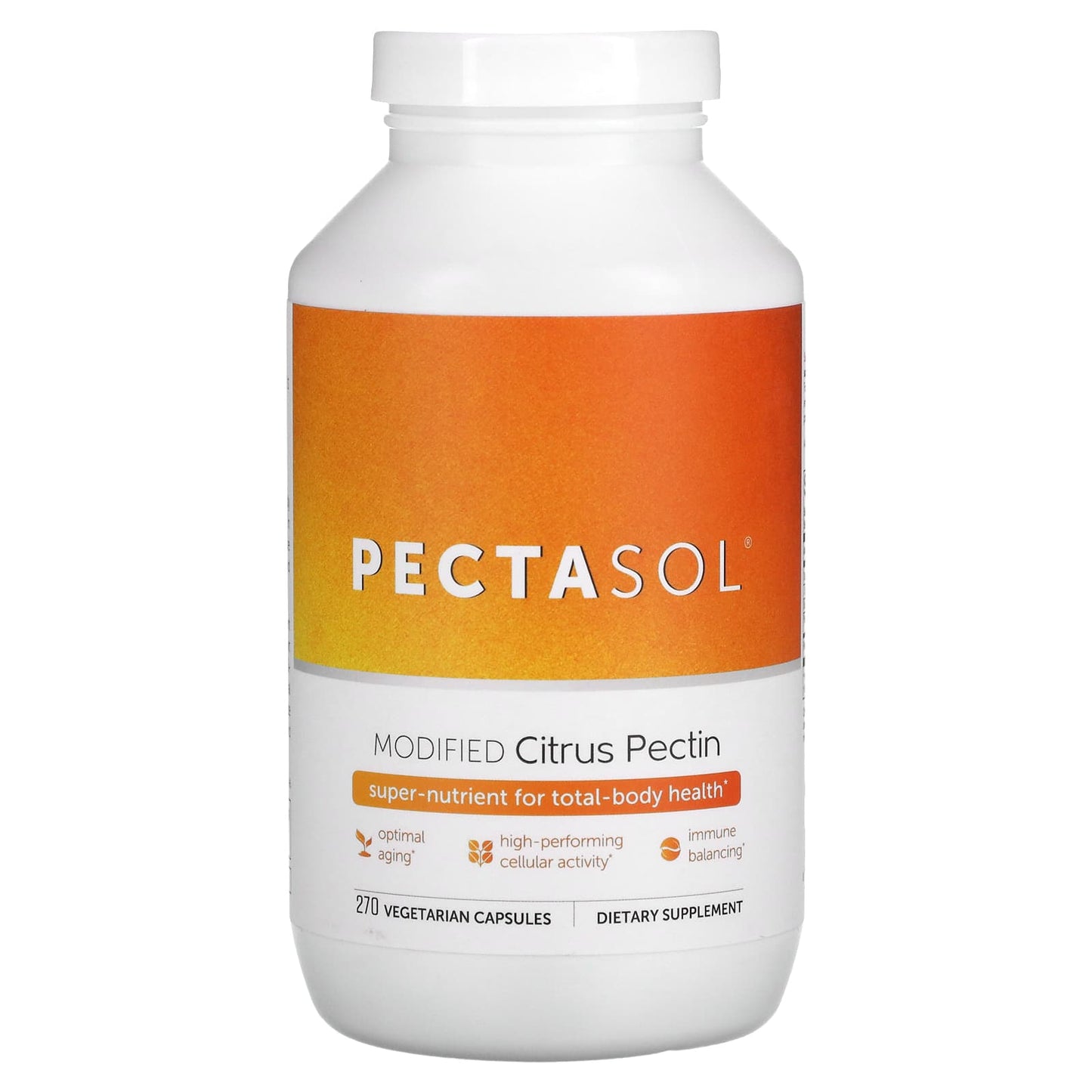 Econugenics-PectaSol-Modified Citrus Pectin-270 Vegetarian Capsules