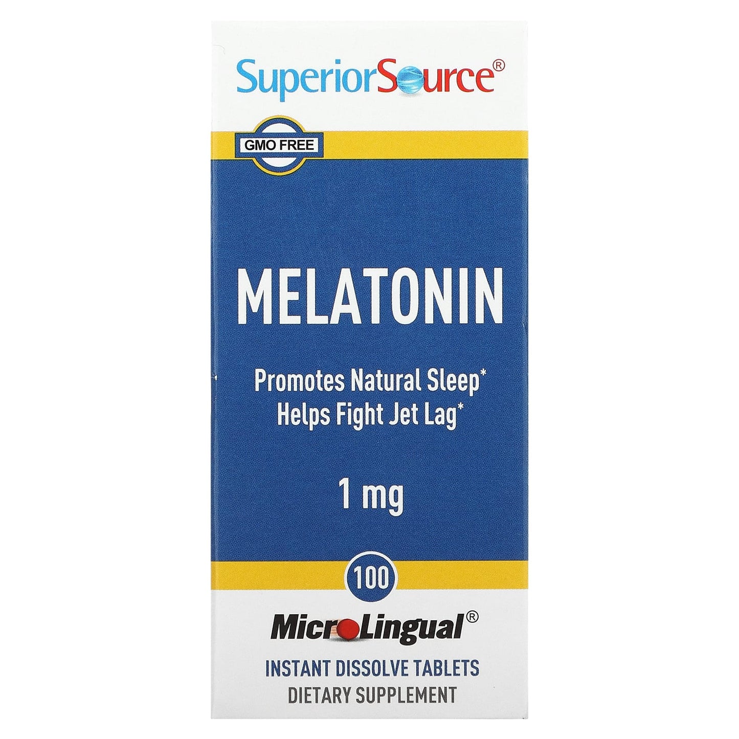 Superior Source-Melatonin-1 mg-100 MicroLingual Instant Dissolve Tablets