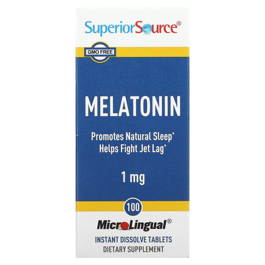 Superior Source-Melatonin-1 mg-100 MicroLingual Instant Dissolve Tablets