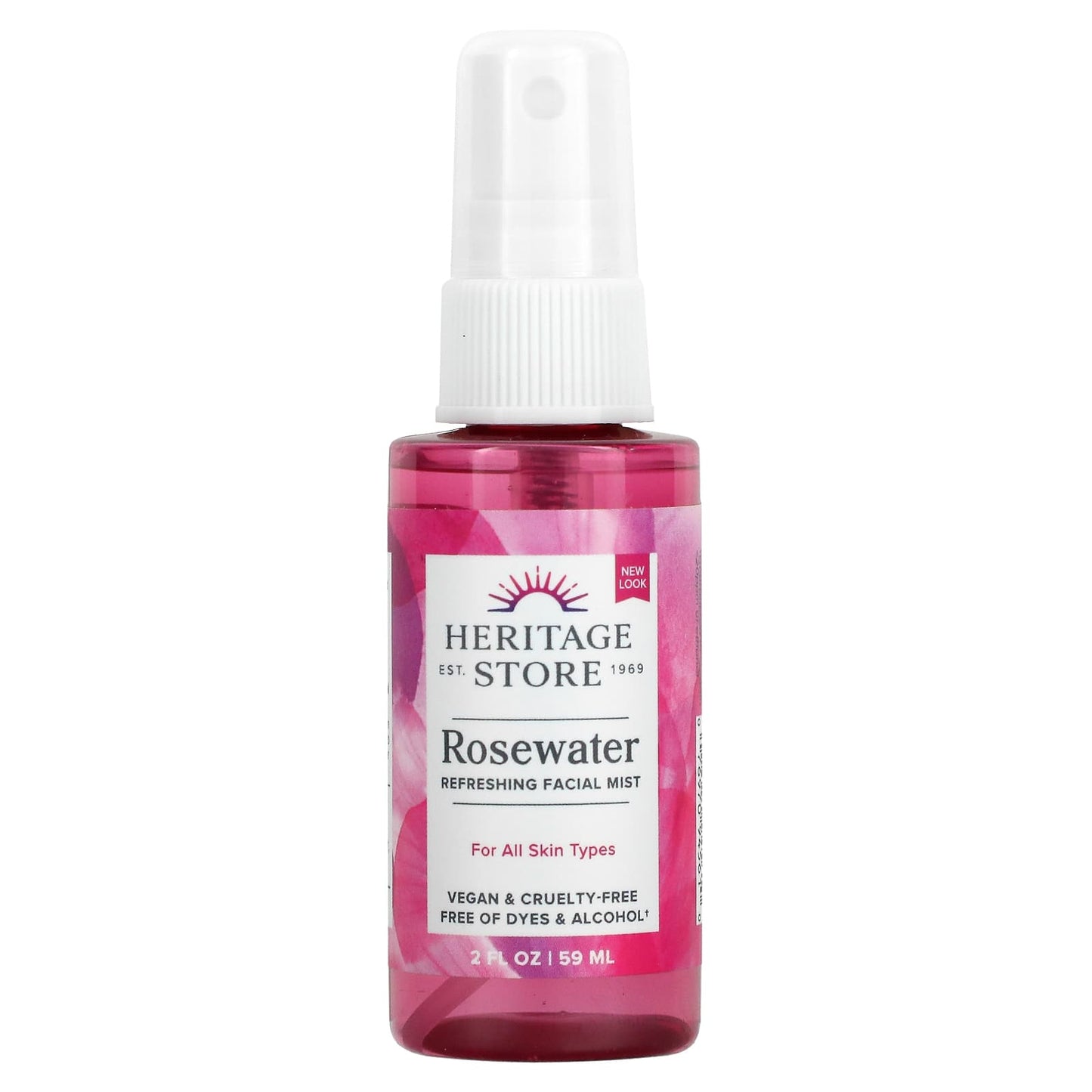 Heritage Store-Rosewater-Refreshing Facial Mist-2 fl oz (59 ml)