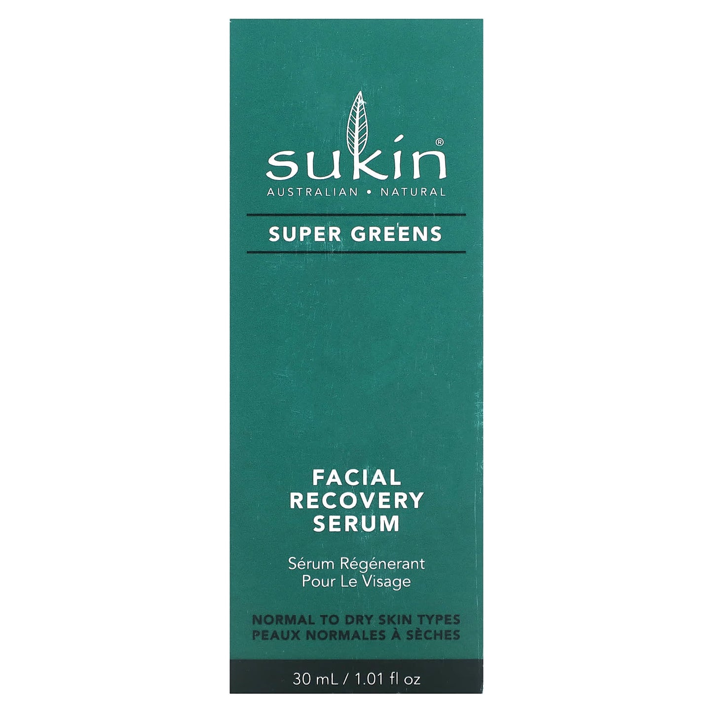 Sukin, Super Greens, Facial Recovery Serum, 1.01 fl oz (30 ml)