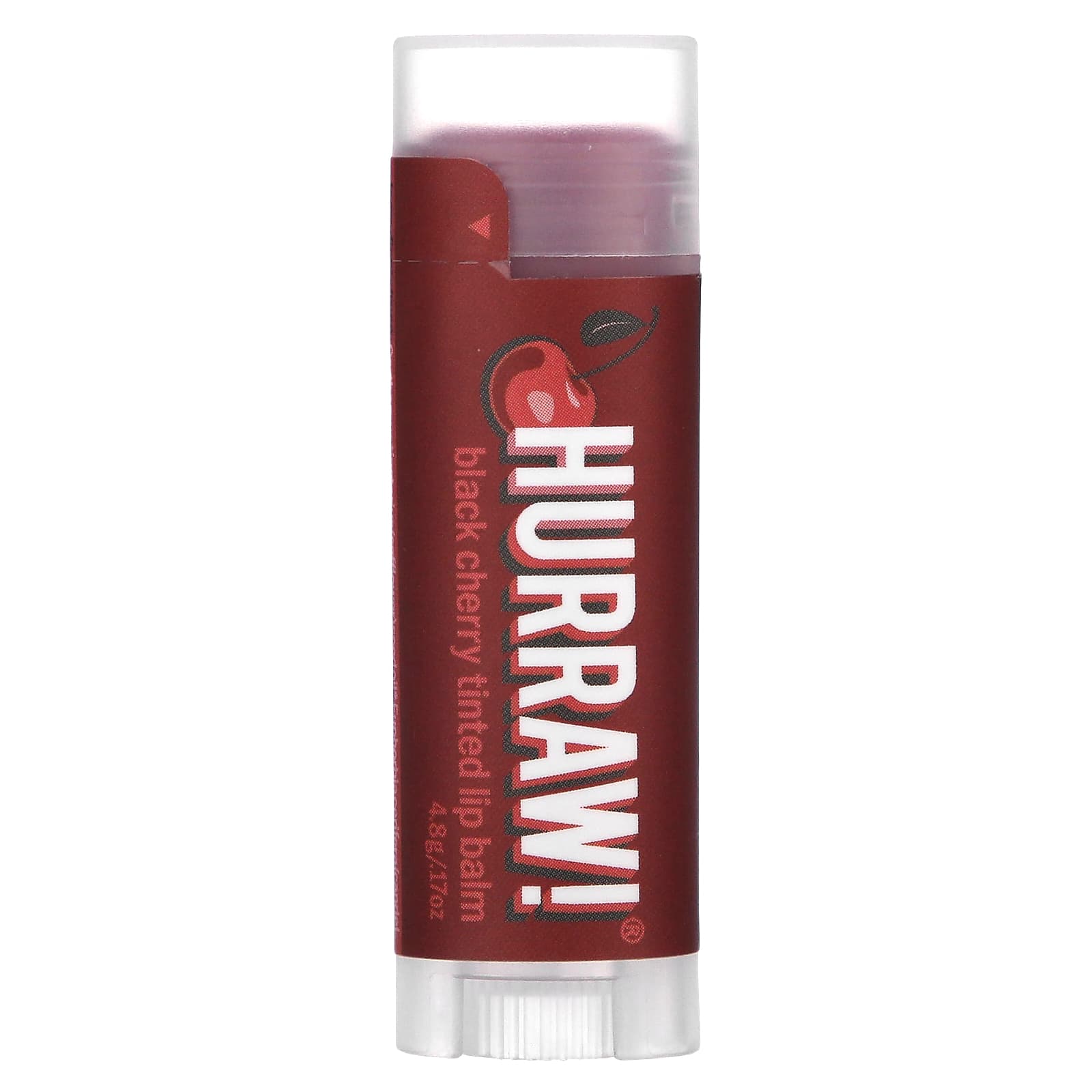 Hurraw! Balm-Tinted Lip Balm-Black Cherry-0.17 oz (4.8 g)