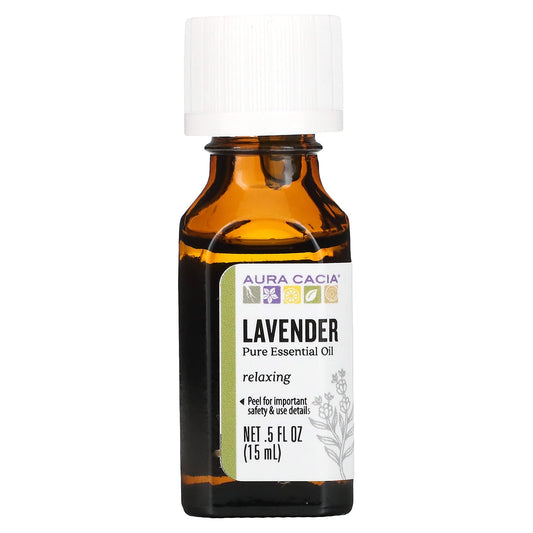 Aura Cacia-Pure Essential Oil-Lavender-0.5 fl oz (15 ml)