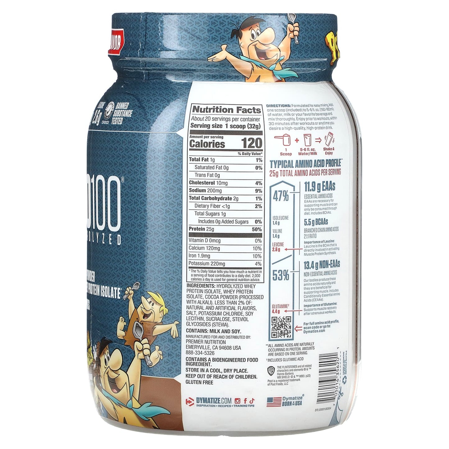 Dymatize, ISO100 Hydrolyzed, 100% Whey Protein Isolate, Cocoa Pebbles, 1.43 lb (650 g)