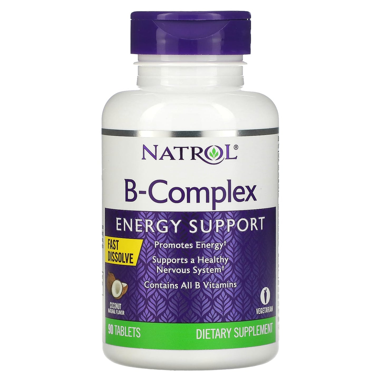 Natrol-B-Complex-Fast Dissolve-Coconut-90 Tablets