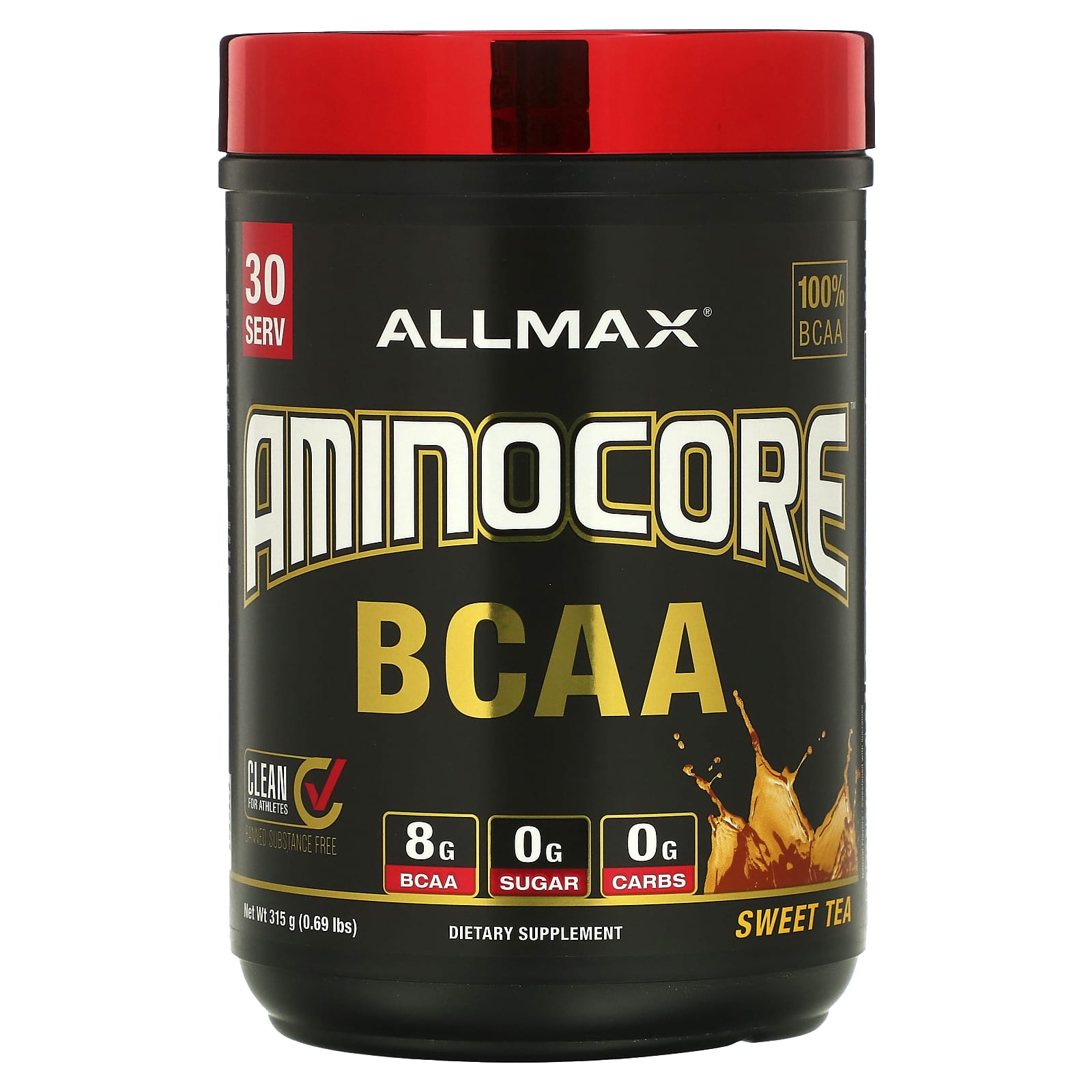 ALLMAX-AMINOCORE BCAA-Sweet Tea-0.69 lbs (315 g)