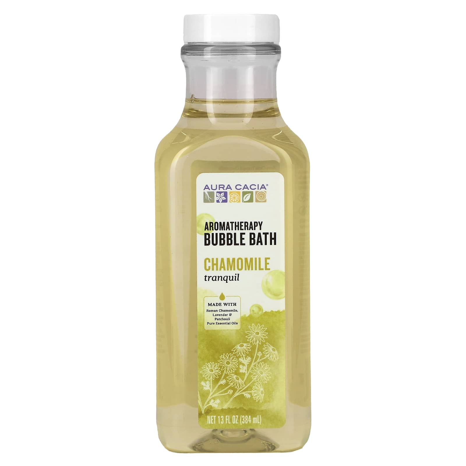 Aura Cacia-Aromatherapy Bubble Bath-Tranquil  Chamomile-13 fl oz (384 ml)