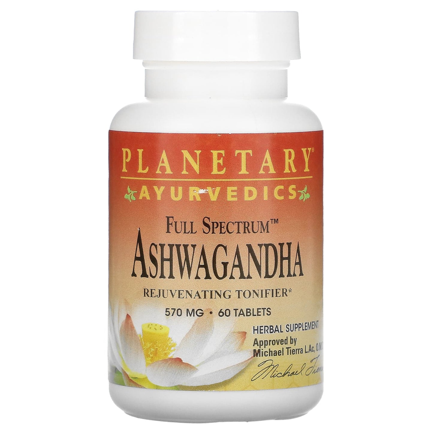 Planetary Herbals-Ayurvedics-Full Spectrum Ashwagandha-570 mg-60 Tablets