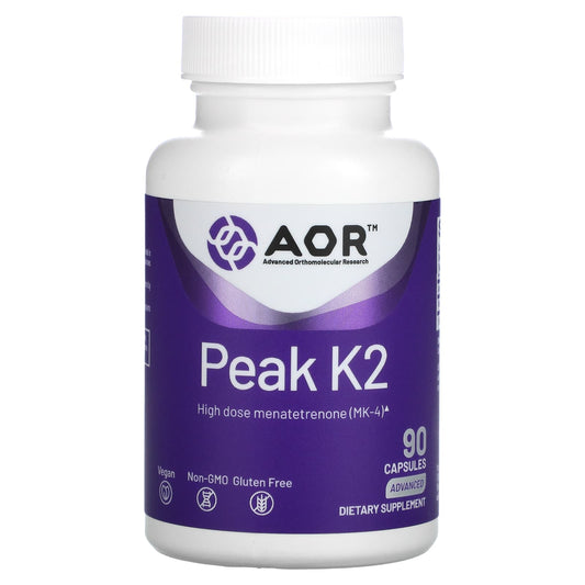 Advanced Orthomolecular Research AOR-Peak K2-90 Capsules