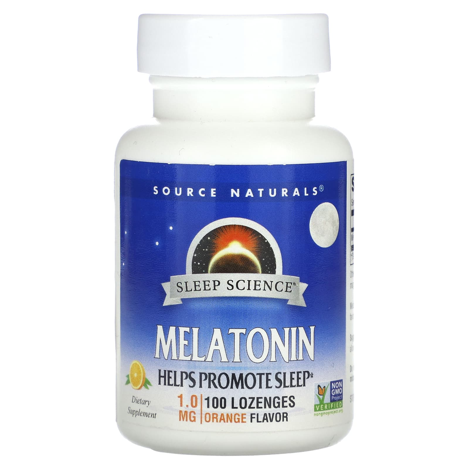 Source Naturals-Melatonin-Orange-1 mg-100 Lozenges