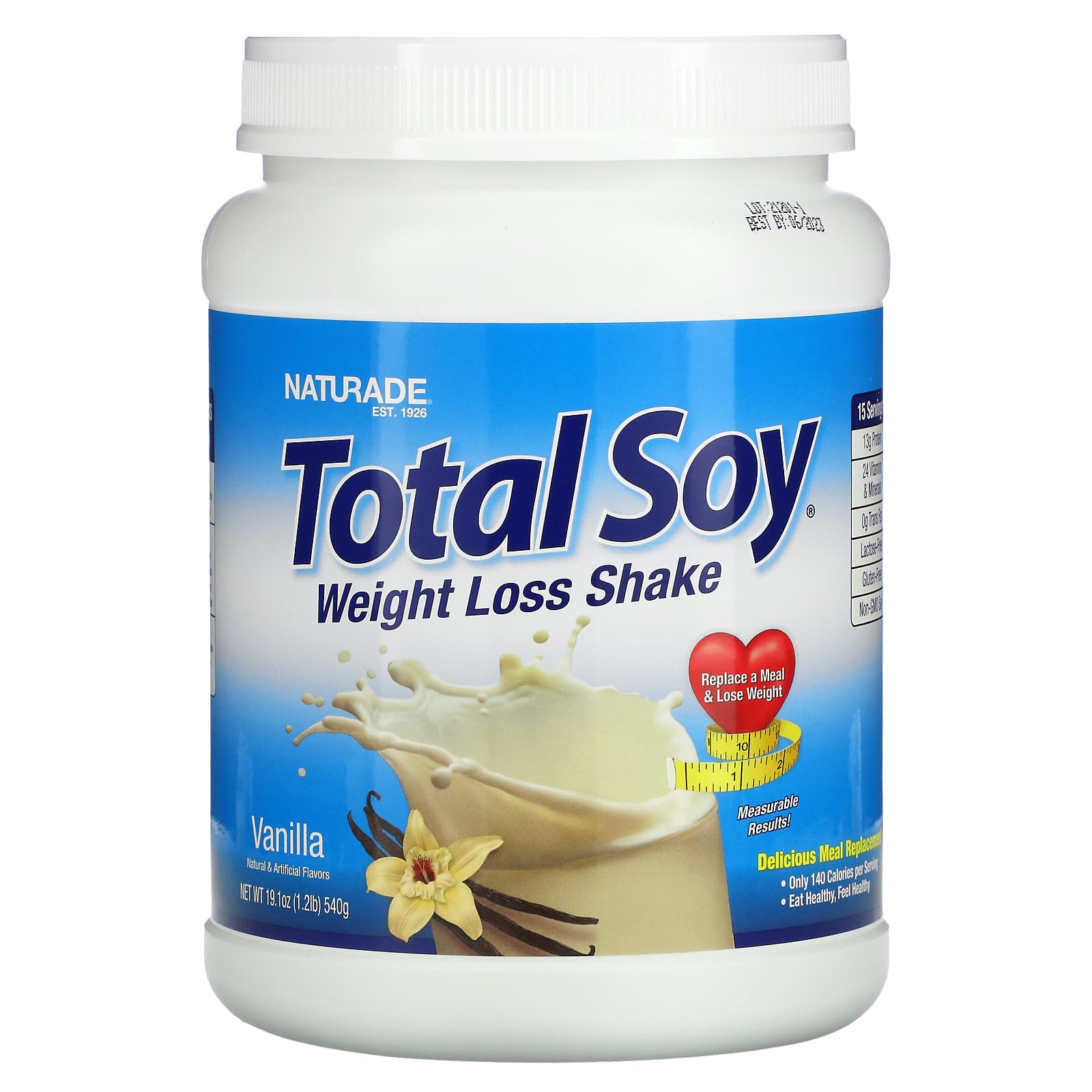 Naturade-Total Soy-Weight Loss Shake-Vanilla-1.2 lb (540 g)