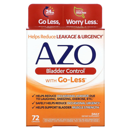 Azo-Bladder Control with Go-Less-72 Capsules