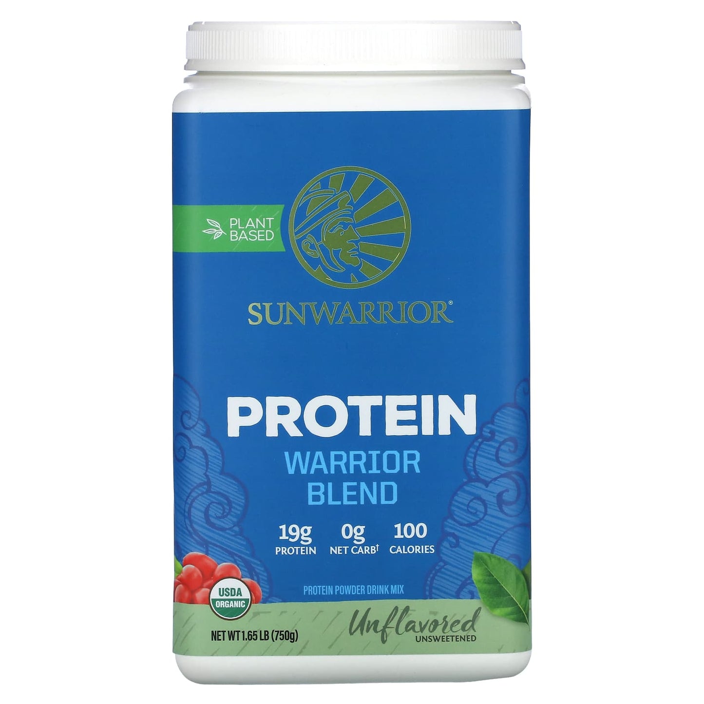 Sunwarrior-Warrior Blend Protein-Unflavored-1.65 lbs (750 g)