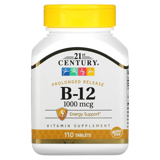 21st Century-B-12-Prolonged Release-1,000 mcg-110 Tablets