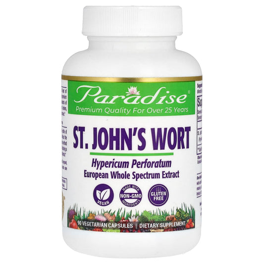 Paradise Herbs-St. John's Wort-90 Vegetarian Capsules