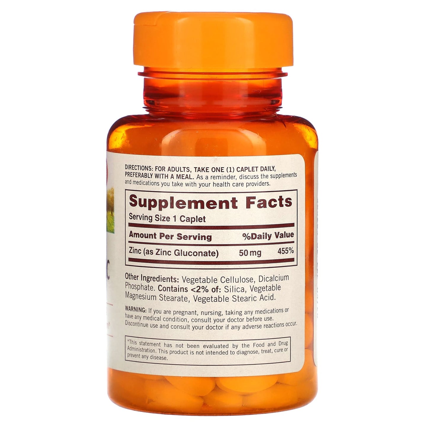 Sundown Naturals, Essential Zinc, 50 mg, 100 Caplets