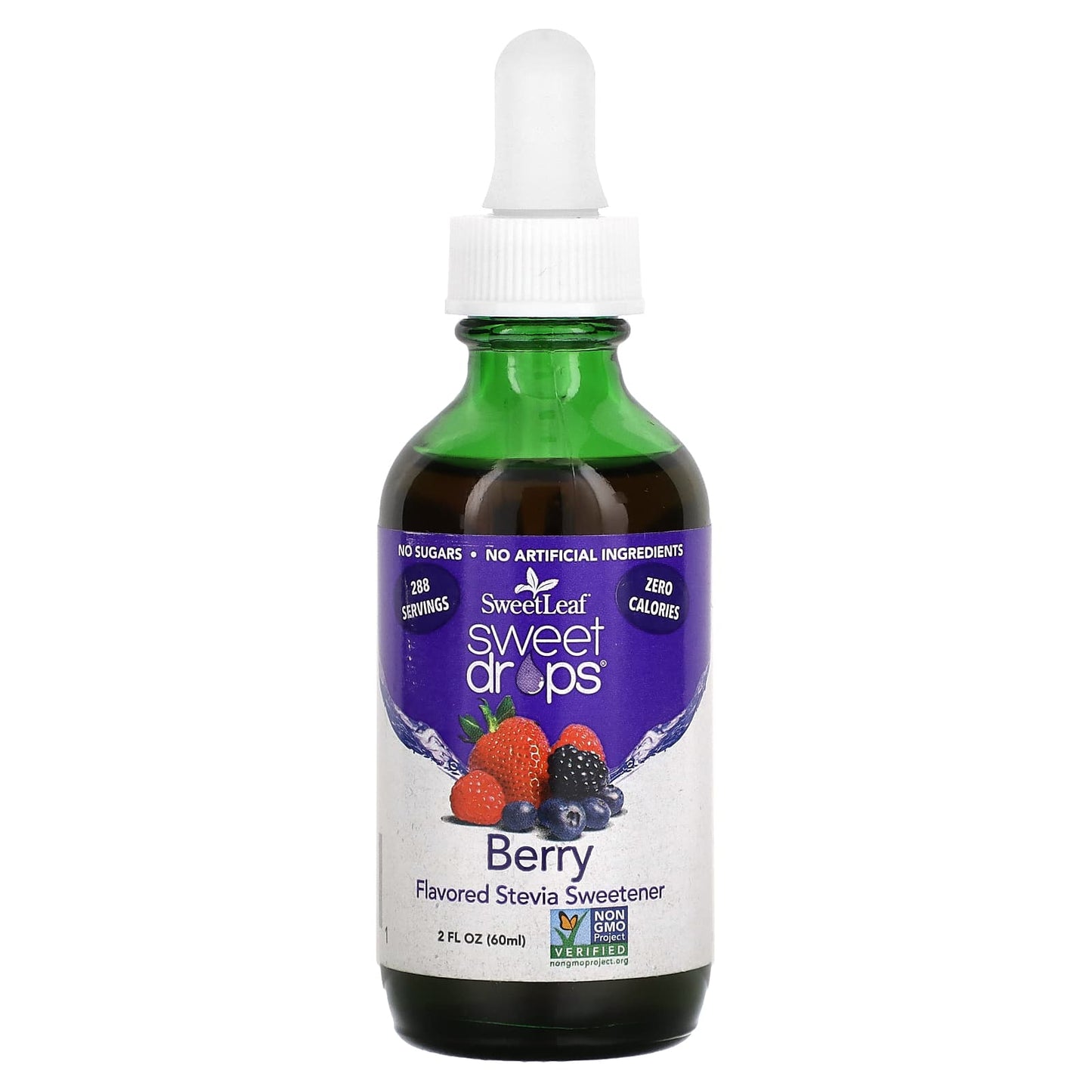 Wisdom Natural-SweetLeaf-Sweet Drops-Berry-2 fl oz (60 ml)