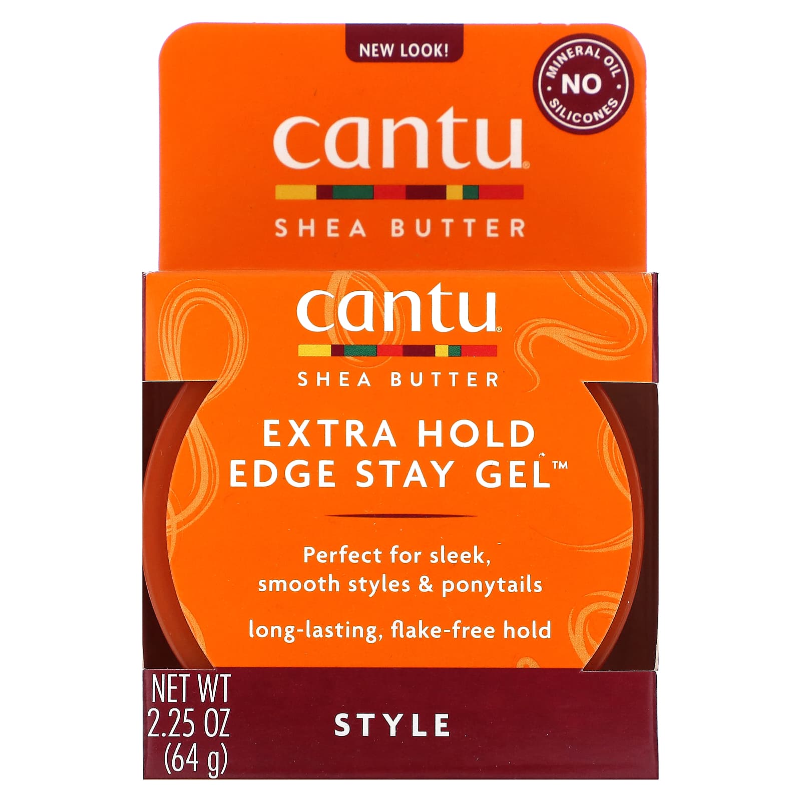 Cantu-Shea Butter-Extra Hold Edge Stay Gel-2.25 oz (64 g)