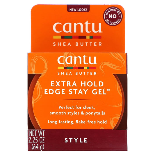 Cantu-Shea Butter-Extra Hold Edge Stay Gel-2.25 oz (64 g)