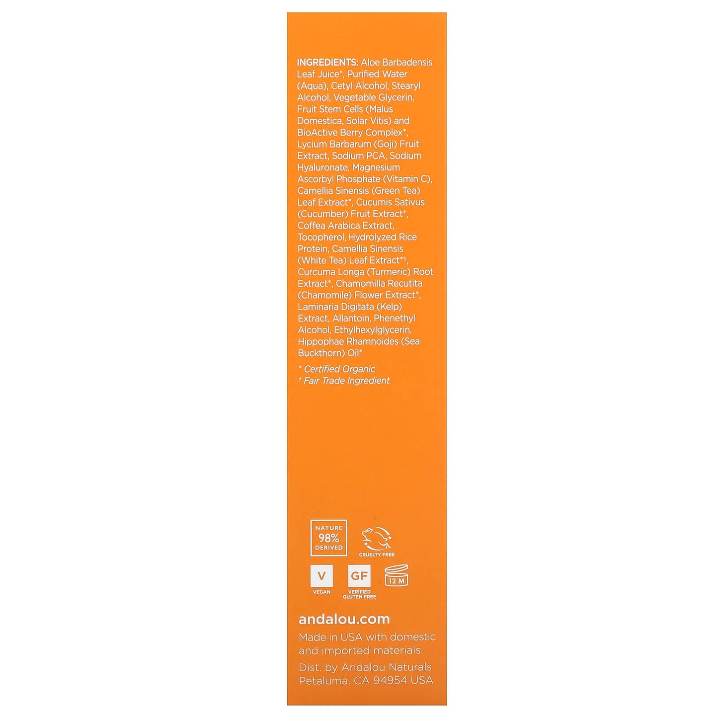 Andalou Naturals, Luminous Eye Serum, Brightening, 0.6 fl oz (18 ml)