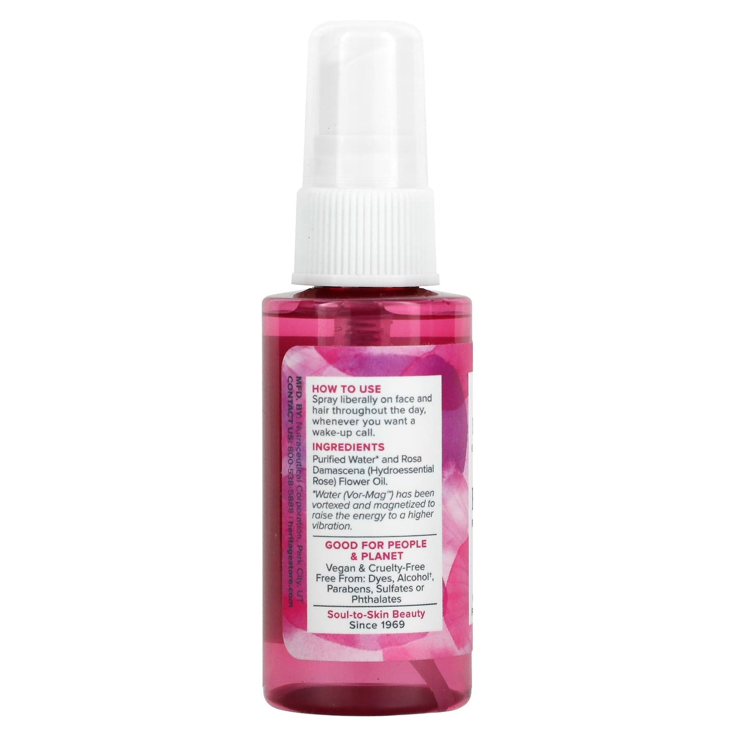 Heritage Store, Rosewater, Refreshing Facial Mist, 2 fl oz (59 ml)