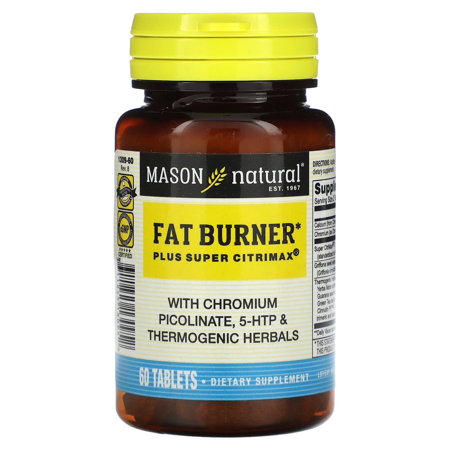 Mason Natural-Fat Burner Plus Super Citrimax-60 Tablets