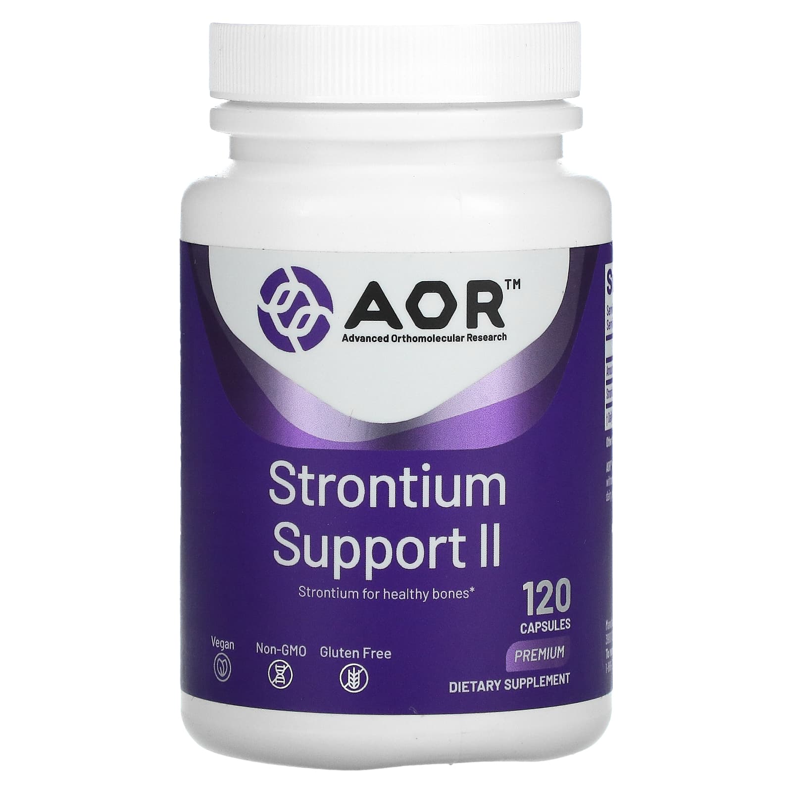 Advanced Orthomolecular Research AOR-Strontium Support II-120 Capsules