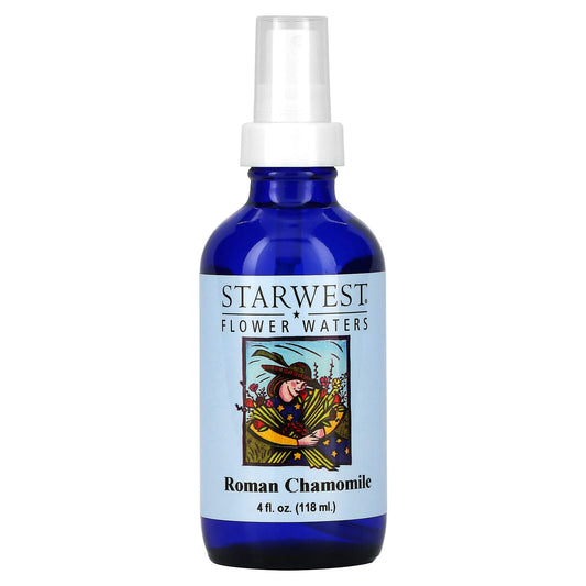 Starwest Botanicals-Flower Waters-Roman Chamomile-4 fl oz (118 ml)