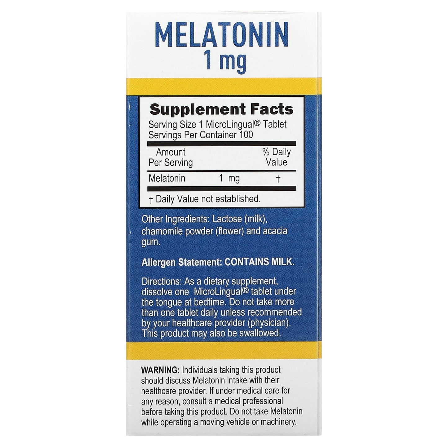 Superior Source, Melatonin, 1 mg, 100 MicroLingual Instant Dissolve Tablets