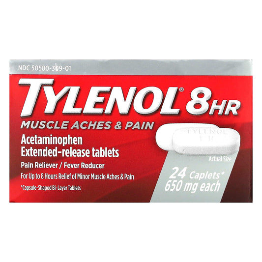 Tylenol-8 HR Muscle Aches & Pain-650 mg-24 Caplets