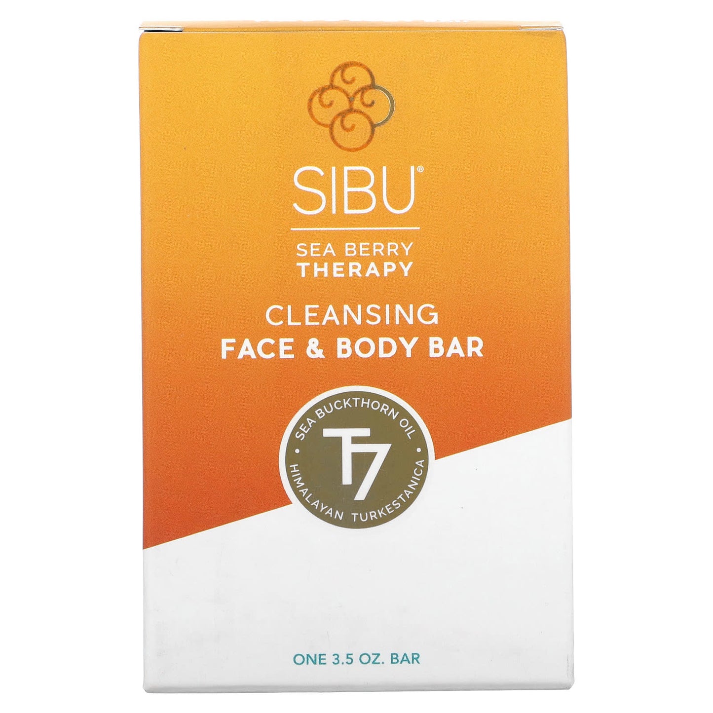 Sibu Beauty-Sea Berry Therapy-Cleansing Face & Body Bar Soap-Mild Citrus-3.5 oz