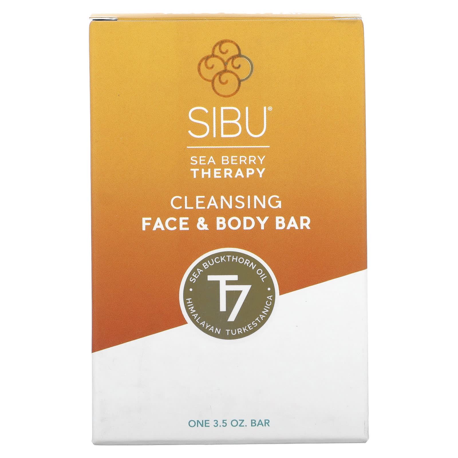 Sibu Beauty-Sea Berry Therapy-Cleansing Face & Body Bar Soap-Mild Citrus-3.5 oz