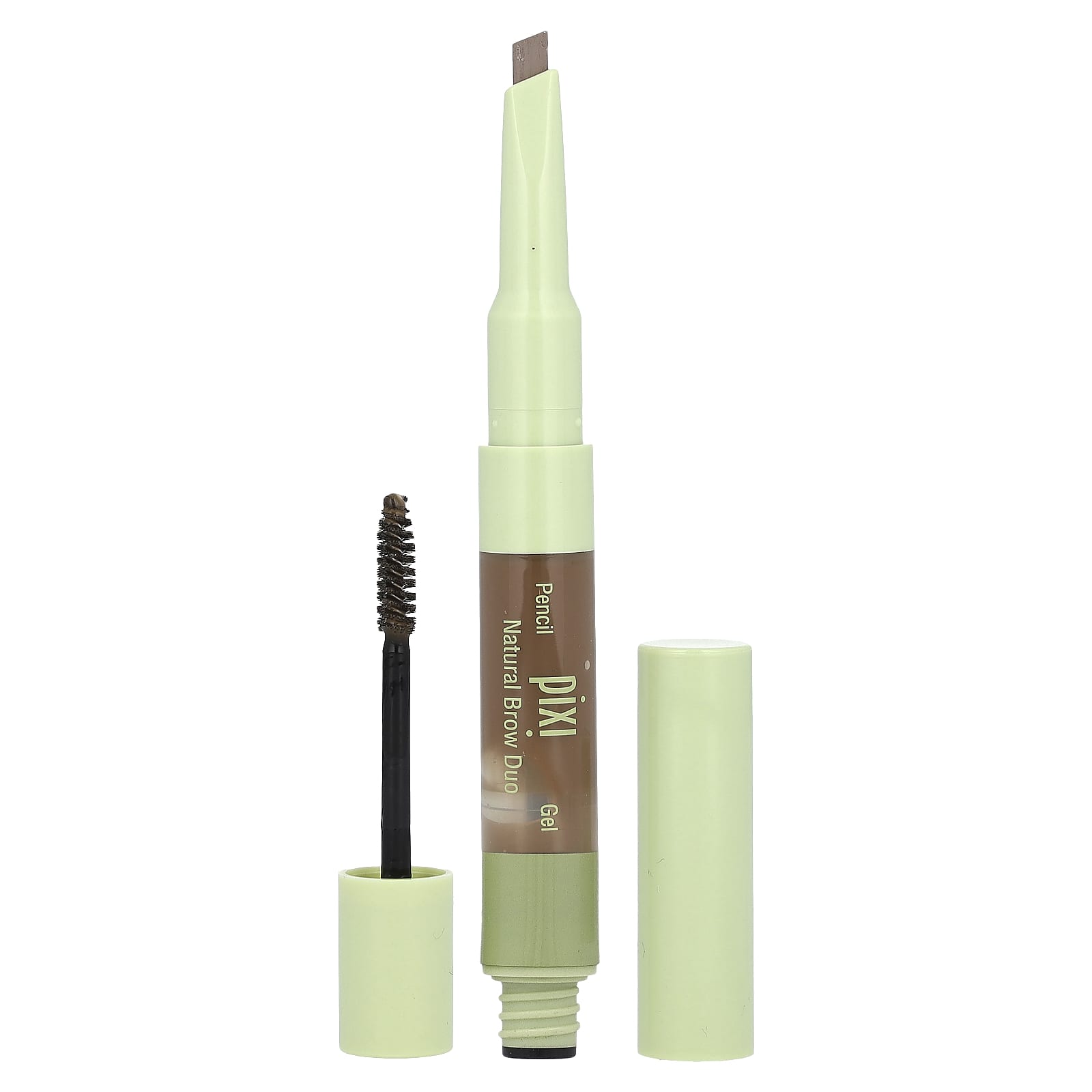 Pixi Beauty-2-In-1 Natural Brow Duo-Brow Pencil & Gel-0305  Natural Brown-1 Count