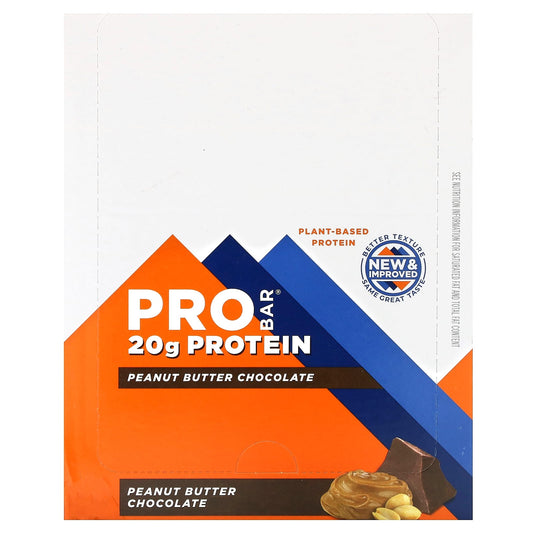 ProBar-Protein Bar-Peanut Butter Chocolate-12 Bars-2.47 oz (70 g) Each