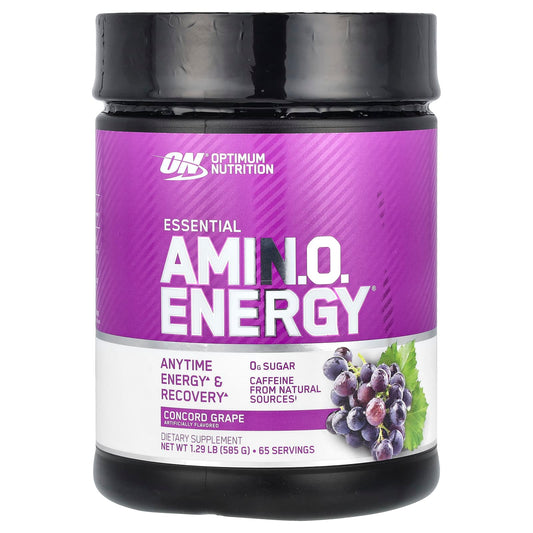 Optimum Nutrition-Essential Amin.O. Energy-Concord Grape-1.29 lb (585 g)