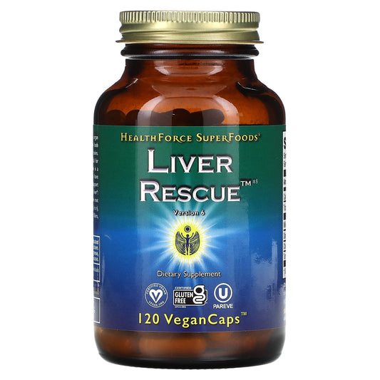 HealthForce Superfoods-Liver Rescue-Version 6-120 Vegan Caps