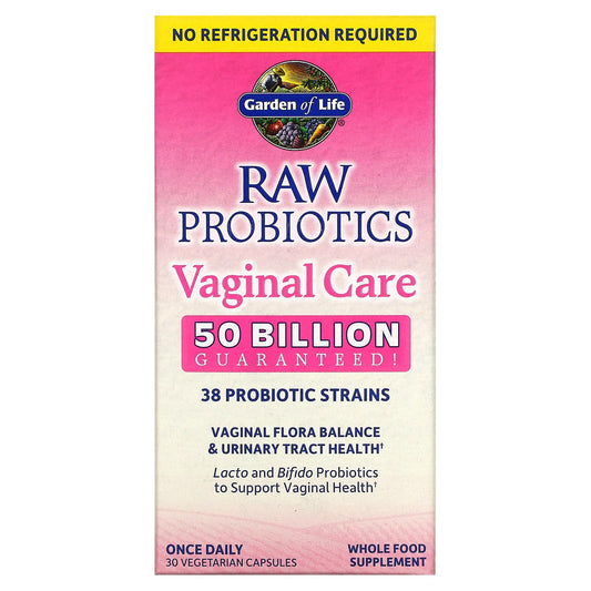 Garden of Life-RAW Probiotics Vaginal Care-30 Vegetarian Capsules